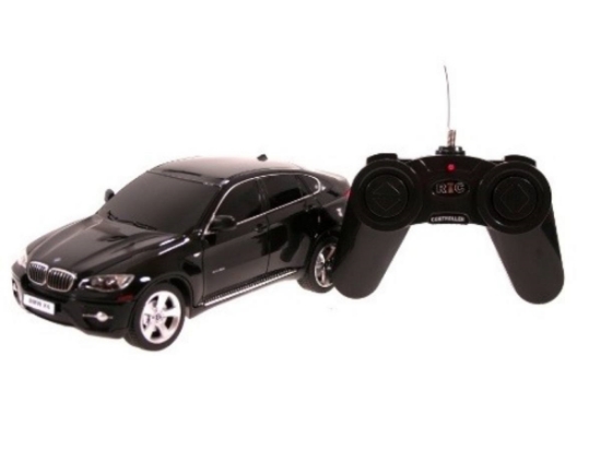 Imagine MASINA CU TELECOMANDA BMW X6 NEGRU CU SCARA 1 LA 24