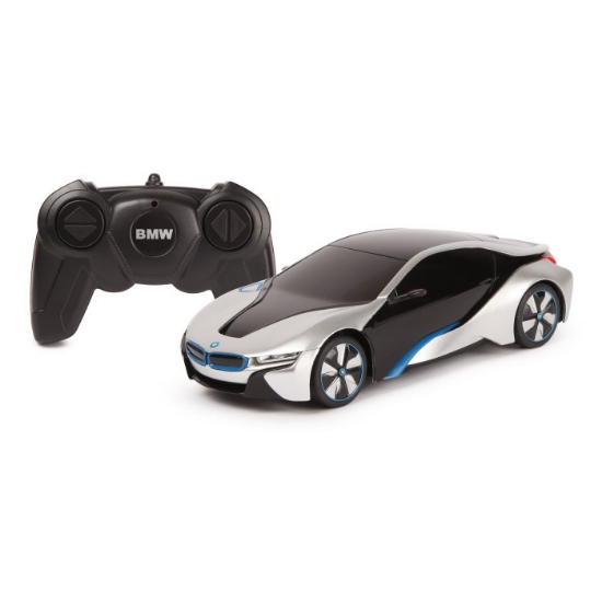 Imagine Mașină cu telecomandă BMW i8 argintiu, scară 1:24