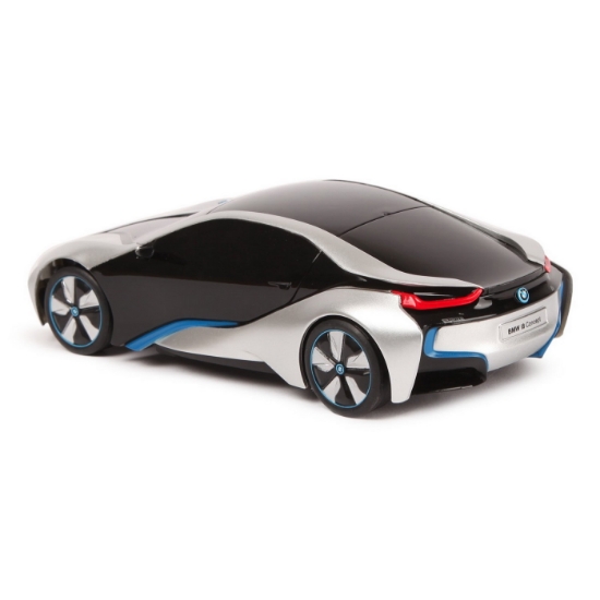 Imagine Mașină cu telecomandă BMW i8 argintiu, scară 1:24