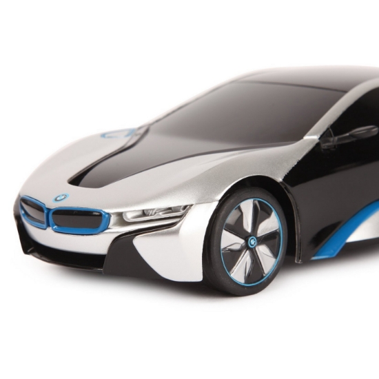 Imagine Mașină cu telecomandă BMW i8 argintiu, scară 1:24