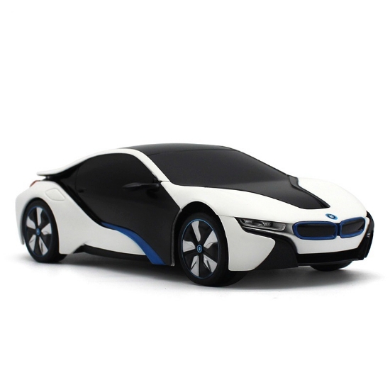 Imagine Mașină cu telecomandă BMW i8 alb, scară 1:24