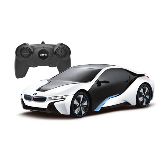 Imagine Mașină cu telecomandă BMW i8 alb, scară 1:24
