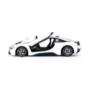 Imagine Mașinuță metalică BMW i8 albă scară 1 la 24