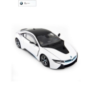 Imagine Mașinuță metalică BMW i8 albă scară 1 la 24