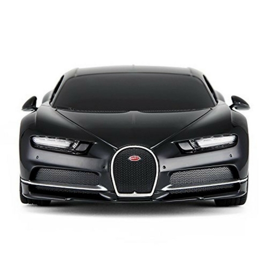 Imagine MASINA CU TELECOMANDA BUGATTI CHIRON NEGRU CU SCARA 1 LA 24