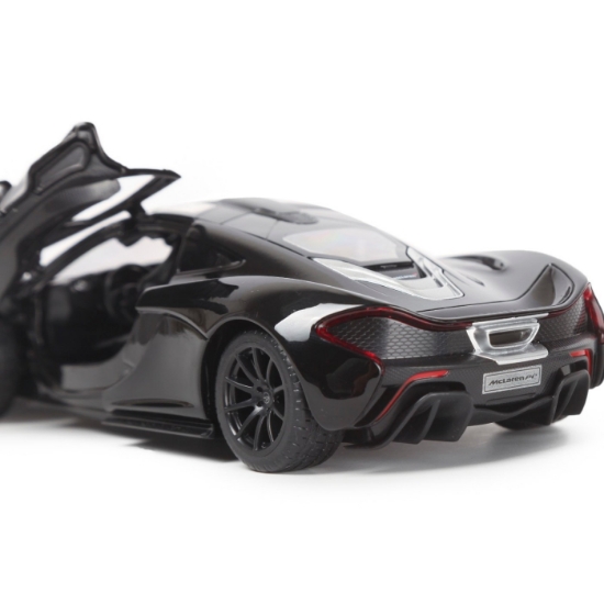 Imagine Mașinuță metalică McLaren P1 negru scară 1 la 24