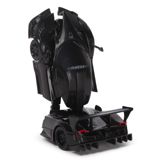 Imagine Mașinuță metalică convertibilă Pagani Zonda R negru cu scară 1 la 32