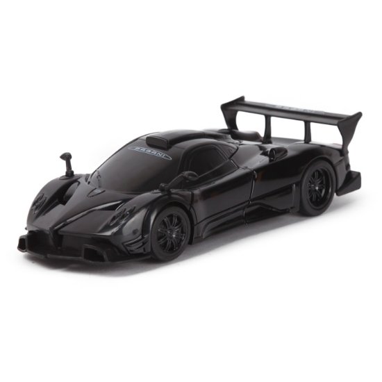 Imagine Mașinuță metalică convertibilă Pagani Zonda R negru cu scară 1 la 32