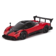 Imagine MASINUTA METALICA CONVERTIBILA PAGANI ZONDA R ROSU CU SCARA 1 LA 32