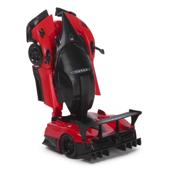 Imagine Mașinuță metalică convertibilă Pagani Zonda R roșu cu scară 1 la 32