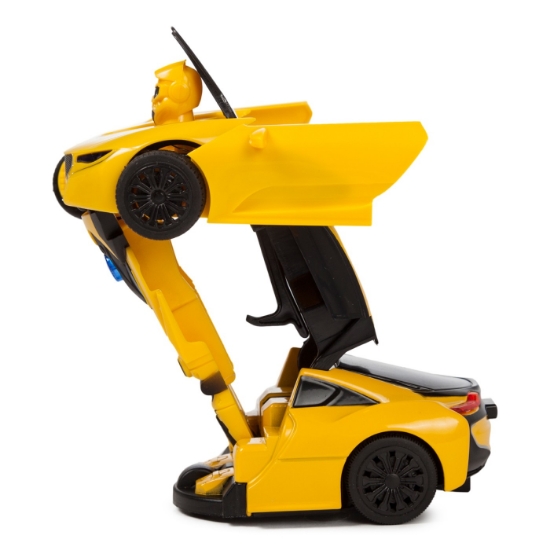 Imagine Mașinuță metalică convertibilă RS galbenă cu scară 1 la 32