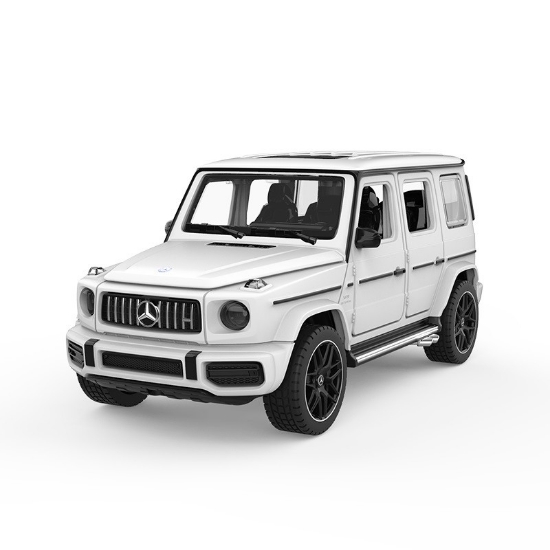 Imagine  Masinuta metalica Mercedes Benz AMG G63 alb scara 1 la 32