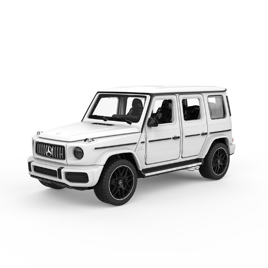 Imagine  Masinuta metalica Mercedes Benz AMG G63 alb scara 1 la 32