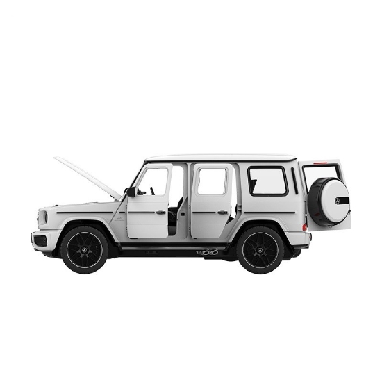 Imagine  Masinuta metalica Mercedes Benz AMG G63 alb scara 1 la 32