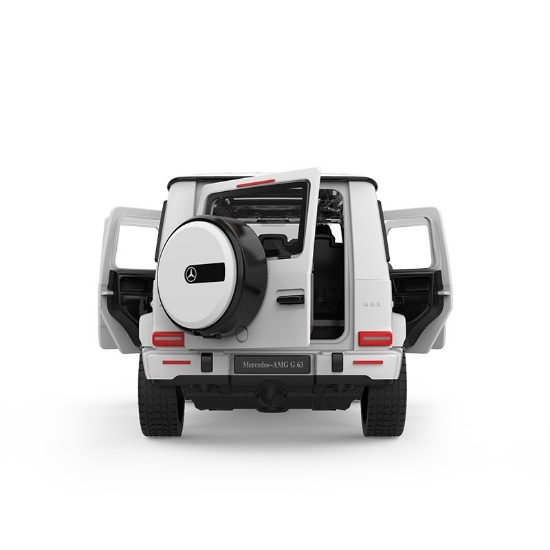 Imagine  Masinuta metalica Mercedes Benz AMG G63 alb scara 1 la 32