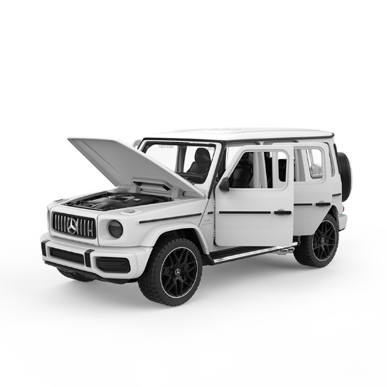 Imagine  Masinuta metalica Mercedes Benz AMG G63 alb scara 1 la 32