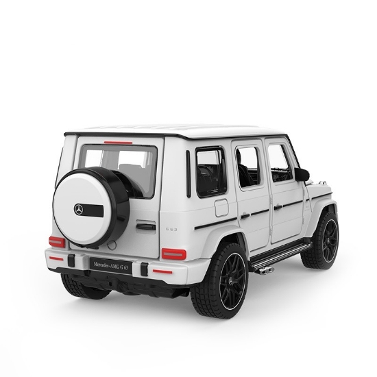 Imagine  Masinuta metalica Mercedes Benz AMG G63 alb scara 1 la 32