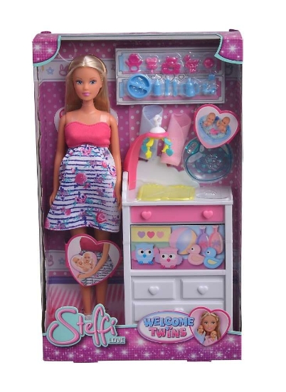 Imagine PAPUSA STEFFI CU GEMENI SI ACCESORII