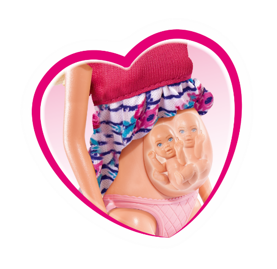 Imagine PAPUSA STEFFI CU GEMENI SI ACCESORII