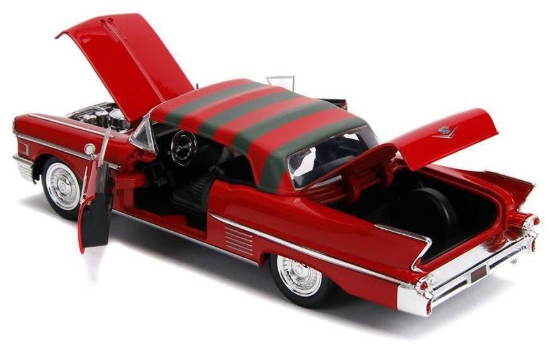 Imagine Machetă metalică Freddy Krueger 1958 Cadillac Model 62 scara 1:24
