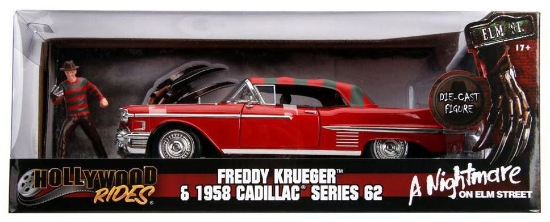 Imagine Machetă metalică Freddy Krueger 1958 Cadillac Model 62 scara 1:24