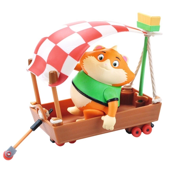 Imagine 44 de pisici set figurină Meatball cu bărcuța