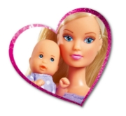 Imagine PAPUSA STEFFI IN PANTALONASI MOV SI CU CARUCIOR BEBE