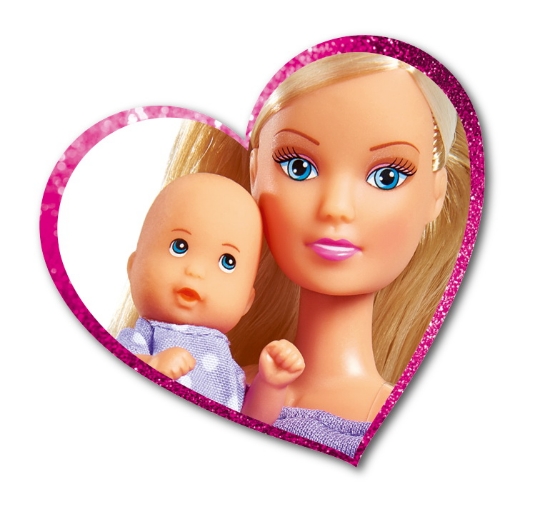 Imagine PAPUSA STEFFI IN PANTALONASI MOV SI CU CARUCIOR BEBE