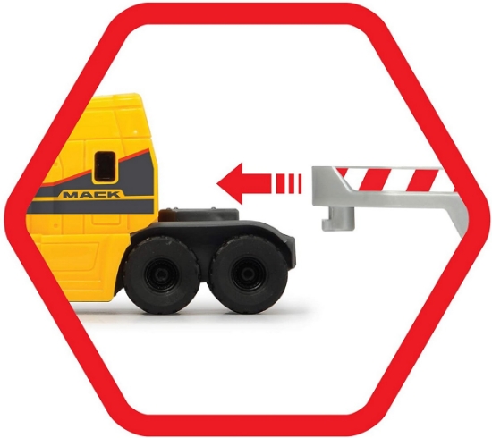 Imagine Trailer Volvo Mack cu basculantă și tractor