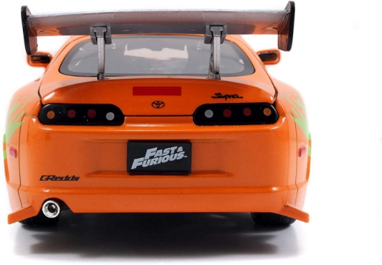Imagine Masinuta metalica Toyota Supra 1995 Fast and Furious scara 1 la 24