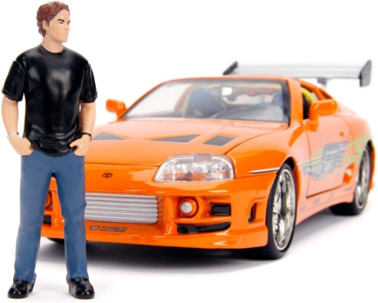 Imagine Masinuta metalica Toyota Supra 1995 Fast and Furious scara 1 la 24