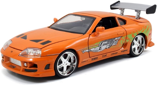 Imagine Masinuta metalica Toyota Supra 1995 Fast and Furious scara 1 la 24