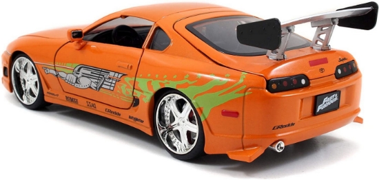 Imagine Masinuta metalica Toyota Supra 1995 Fast and Furious scara 1 la 24
