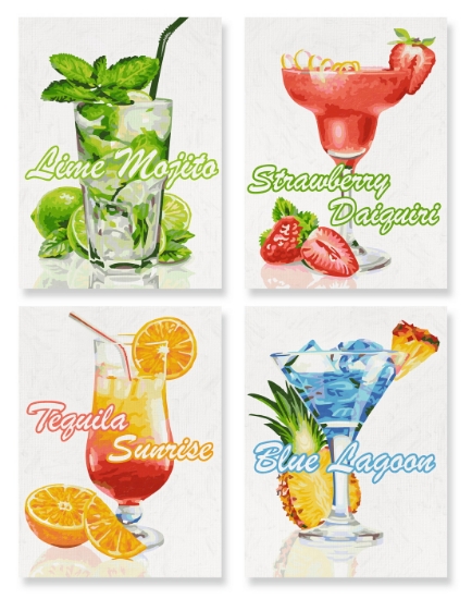 Imagine Kit pictură pe numere Schipper Cocktail-uri