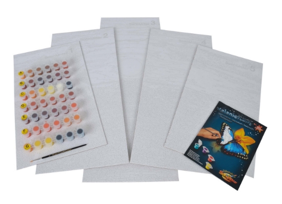 Imagine Kit pictură pe numere Schipper Apus în Caraibe, 5 tablouri