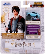 Imagine Harry Potter 2 set 2 mașinuțe The Knight Bus și Ford Anglia 1959