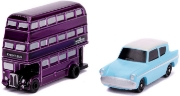 Imagine Harry Potter 2 set 2 mașinuțe The Knight Bus și Ford Anglia 1959