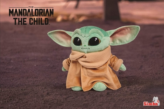 Imagine Baby Yoda din plus Mandalorian The Child 25 cm