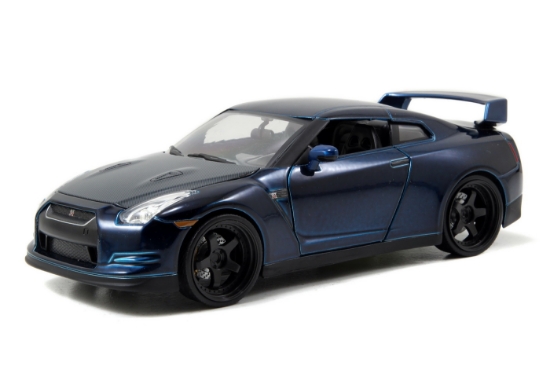 Imagine Mașinuță metalică Fast and Furious 2009 Nissan GT-R scară 1 la 24