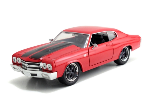 Imagine Mașinuță metalică Fast and Furious 1970 Chevy Chevelle scară 1 la 24