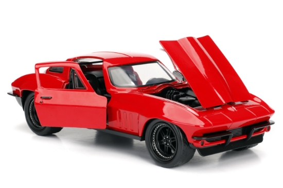 Imagine Mașinuță metalică Fast and Furious 1966 Chevy Corvette scară 1 la 24