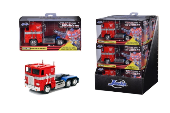 Imagine Masinuta metalica Transformers G1 Optimus Prime scara 1 la 32