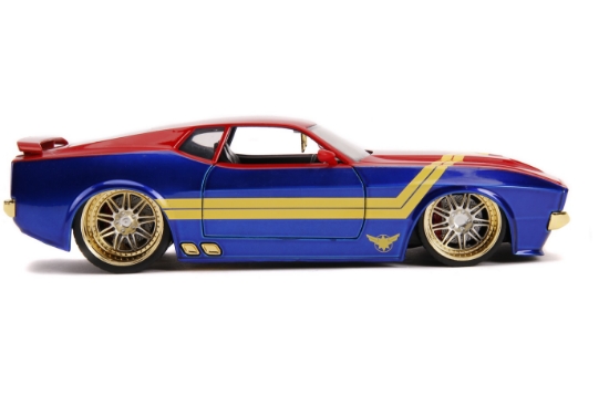 Imagine Mașinuță metalică Captain Marvel 1973 Ford Mustang Mach 1 scară 1 la 24