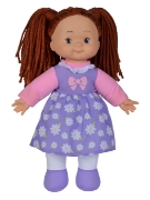 Imagine PAPUSA FLOWER DOLLY DIN MATERIAL TEXTIL 38CM CU PARUL MARONIU