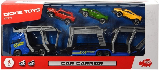 Imagine SET TRAILER 28CM CU 3 MASINUTE METALICE - ALBASTRU