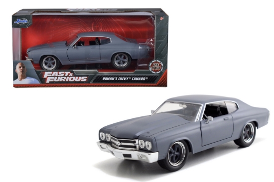 Imagine MASINUTA METALICA FAST AND FURIOUS ROMAN'S CHEVY CAMARO SCARA 1:24