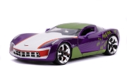 Imagine Masinuta metalica Chevy Corvette Stingray 2009 și figurina Joker, scara 1:24