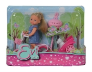 Imagine PAPUSICA EVI CU ROCHITA CU ANIMALUT LA PLIMBARE CU BICICLETA 