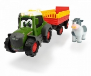 Imagine TRACTORAS CU REMORCA PENTRU ANIMALE CU FIGURINA VACUTA