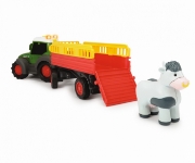 Imagine TRACTORAS CU REMORCA PENTRU ANIMALE CU FIGURINA VACUTA